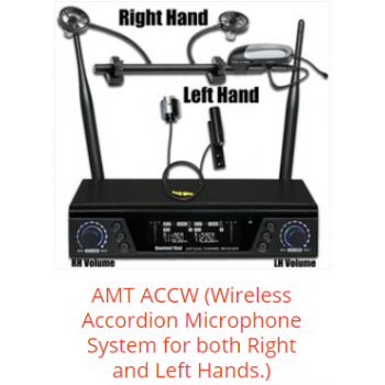 ACCW Wireless Accordion Microphone System for both Right and Left Hands